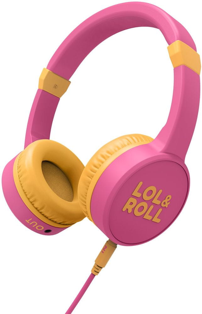 Energy Sistem LOL&ROLL Pop Kids Headphones, ružová - zánovné
